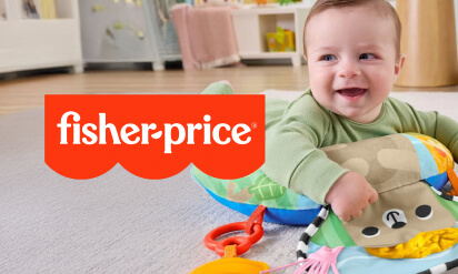 Bebé a brincar com brinquedo FISHER-PRICE